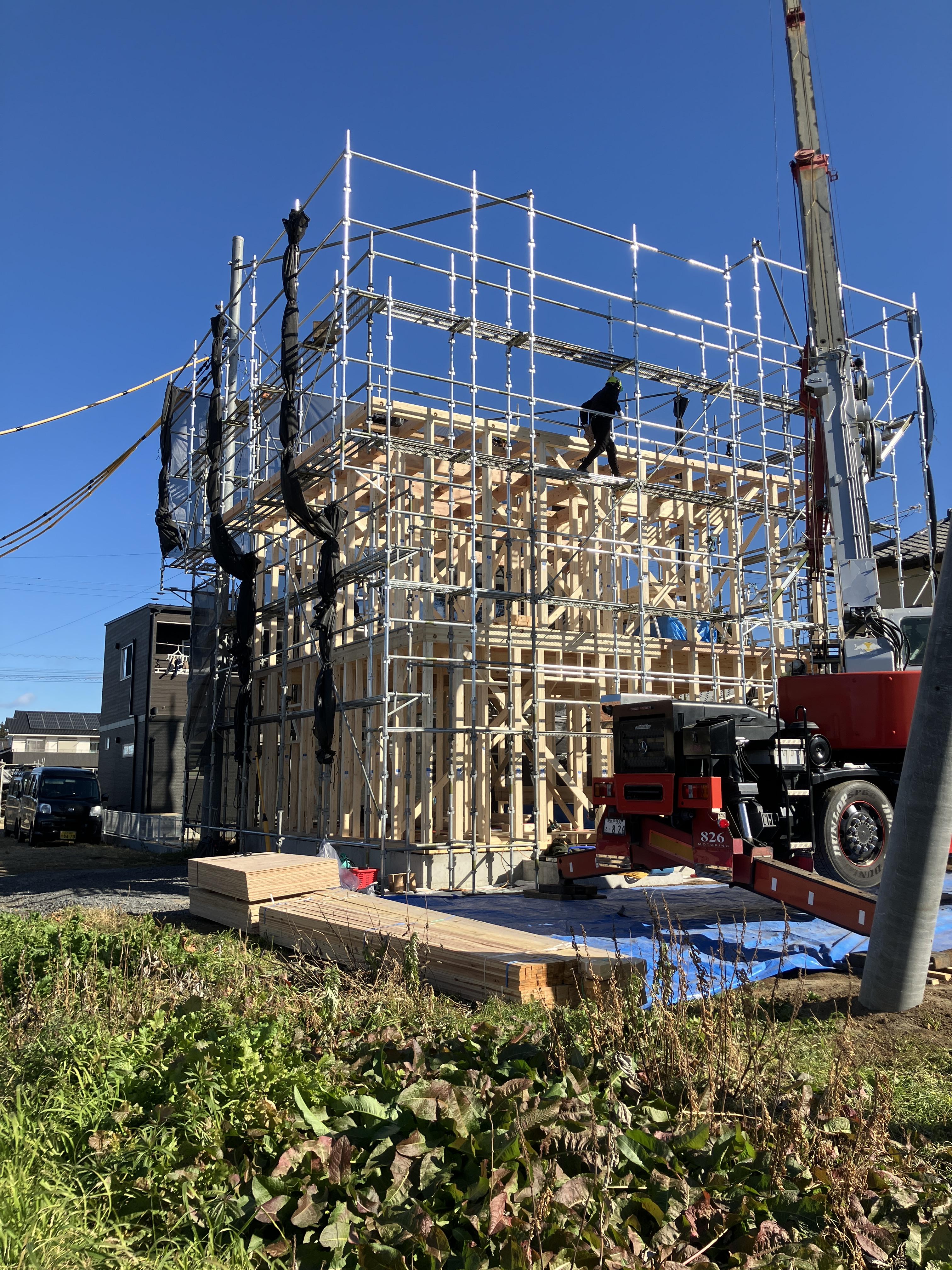 【現場レポート】東海村 K様邸上棟おめでとうございます 画像