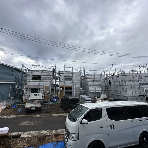 【現場レポート】水戸市赤塚分譲地　戸建賃貸新築工事が進んでいます！ アイキャッチ画像